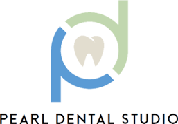 pearl dental studio dental office logo