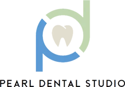pearl dental studio dental office logo